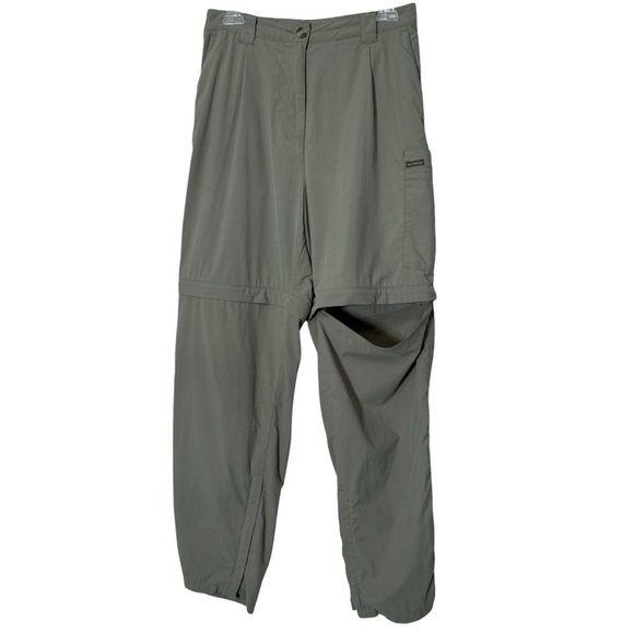 ExOfficio Green Convertible Hiking Pants | Size 10 | Zip-Off Travel - Picture 3 of 8